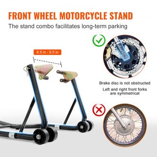 Elevador de Soporte para Motocicleta, Elevador Combinado para Rueda Delantera y Trasera de 0.39 Toneladas, Soporte de Horquilla para Rueda Delantera y Trasera, U+L Soporte de Eje, Compatible con l...