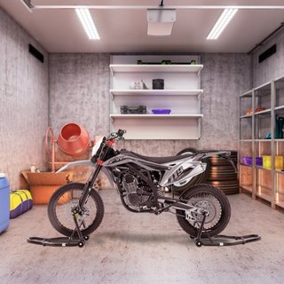Elevador de Soporte para Motocicleta, Elevador Combinado para Rueda Delantera y Trasera de 0.39 Toneladas, Soporte de Horquilla para Rueda Delantera y Trasera, U+L Soporte de Eje, Compatible con l...