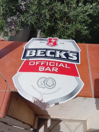 Tabella riconoscimento Beck's Official Bar