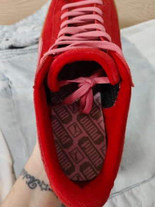 Zapatillas Puma Suede Plataforma Rojo/Rosa