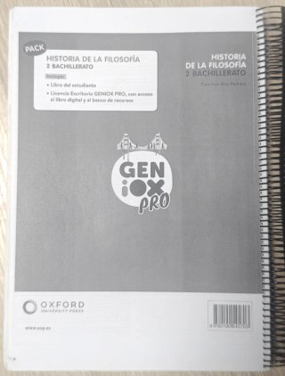 Libro Historia de la Filosofía 2° Bachillerato