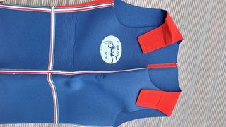 Fato de Mergulho Neoprene Azul e Vermelho