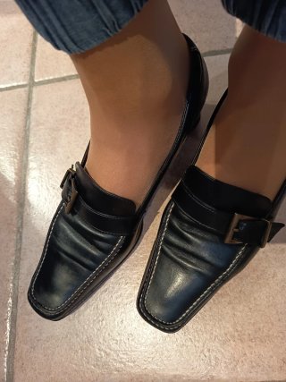 Scarpe Madras Nere con Fibbia 38 1/2