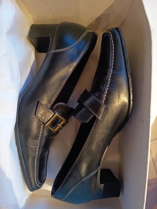 Scarpe Madras Nere con Fibbia 38 1/2