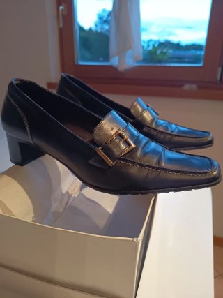 Scarpe Madras Nere con Fibbia 38 1/2