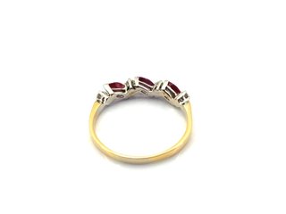 E1807655-0    Anillo Oro 18k Con Diamante,Rubi