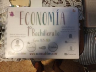 Encuadernación Economía 1° bachillerato