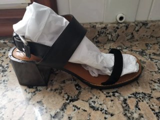 Sandalias Massimo Dutti Piel Negra