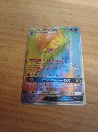 Carta Pokémon Lycanroc GX Fase 1