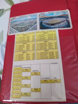 Carpeta Mundial Méjico 1986