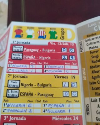 Carpeta Mundial Méjico 1986
