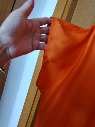 Vestido túnica naranja talla única