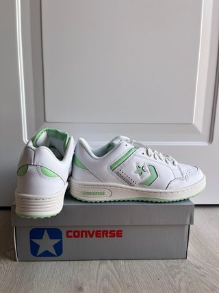 Converse originales Blancas y Verdes Talla 44