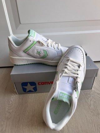 Converse originales Blancas y Verdes Talla 44