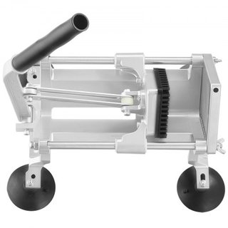 Cortadora de Verduras Comercial, Cortadora de Frutas de 1/4 de Pulgada, Máquina Cortadora de Verduras de Acero Inoxidable y Aleación de Aluminio, Cortadora Manual con Pies Antideslizantes, para Rá...