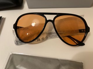 Gafas de Sol Ray-Ban Negras Lente Naranja