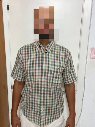 Camisa Polo Lacoste Cuadros Manga Corta