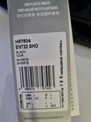 Pantalón corto Adidas negro