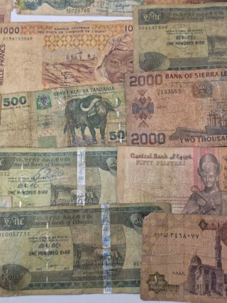 Lote de Billetes Africanos