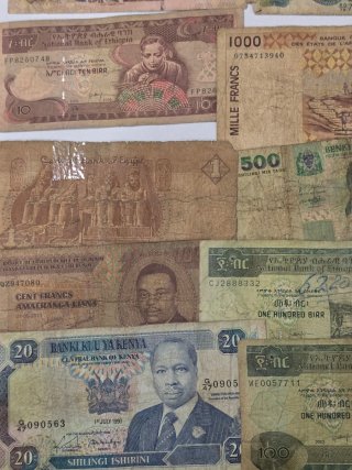 Lote de Billetes Africanos