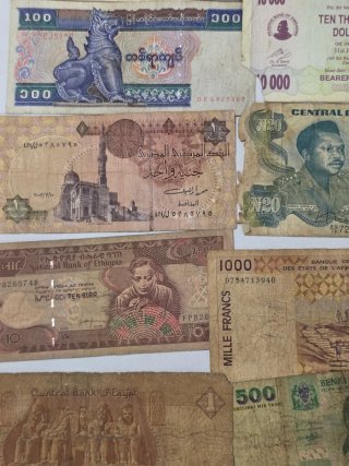 Lote de Billetes Africanos