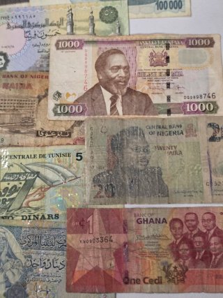 Lote de Billetes Africanos