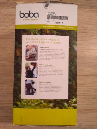 Mochila Portabebés Boba Carrier 4G Slate