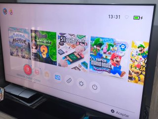 Nintendo Switch con accesorios y muchos juegos