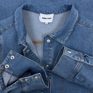 Bimba Y Lola Denim Mini Dress Blue S