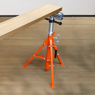 Soporte de Rodillo, Capacidad de Carga Pesada de 1134 kg, Altura Ajustable de 700 mm-1320 mm, Soporte de Rodillo Plegable de Acero 45# para Tubos, Tableros de Madera