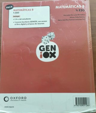 Matemáticas B 4 ESO : Geniox
