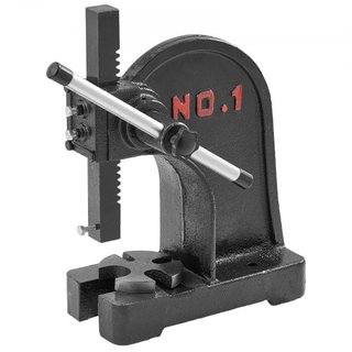 Prensa Arbor, Prensa Arbor Manual de 1 Tonelada, Altura Máxima de 15 cm, Prensa Arbor Manual de Escritorio de Hierro Fundido de Alta Resistencia, Prensa Manual de Precisión para Estampado, Doblado...