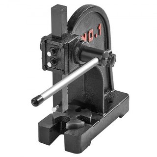 Prensa Arbor, Prensa Arbor Manual de 1 Tonelada, Altura Máxima de 15 cm, Prensa Arbor Manual de Escritorio de Hierro Fundido de Alta Resistencia, Prensa Manual de Precisión para Estampado, Doblado...