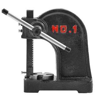 Prensa Arbor, Prensa Arbor Manual de 1 Tonelada, Altura Máxima de 15 cm, Prensa Arbor Manual de Escritorio de Hierro Fundido de Alta Resistencia, Prensa Manual de Precisión para Estampado, Doblado...