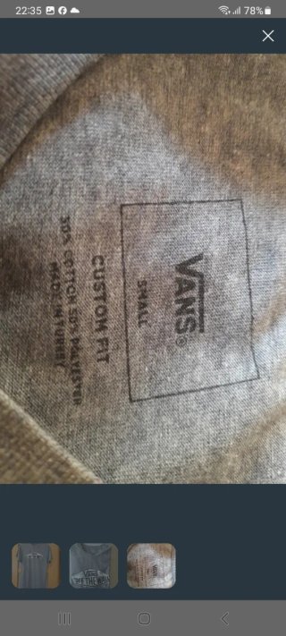 Camiseta Vans Gris Manga Corta