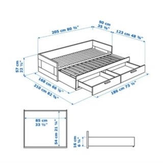 Cama nido IKEA Brimnes blanca