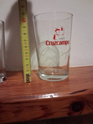 2 Bicchieri da Birra da Collezione: Cruzcampo e Mahou