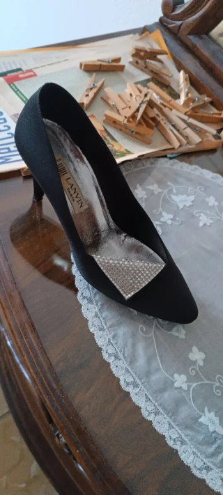 Zapatos de tacón Lanvin Paris negros talla 38.5