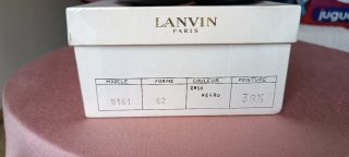 Zapatos de tacón Lanvin Paris negros talla 38.5