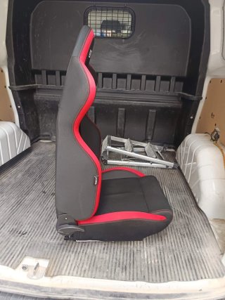 Asiento Semibaket Sparco Negro/Rojo