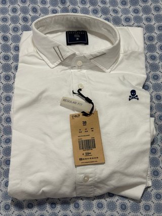 Camisa Scalpers Blanca Talla 38 XS regular fit