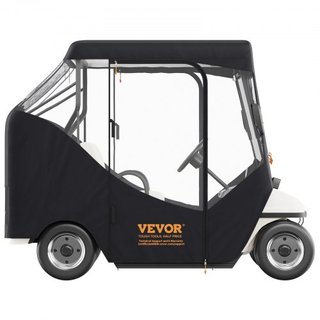 Cubierta para Carro de Golf, Apta para 2 Pasajeros EZGO TXT RXV, Techo Corto de 59", Cubierta de Conducción de Poliéster 600D con Ventanas Transparentes en 4 Lados, Cubiertas para Carros de Golf d...