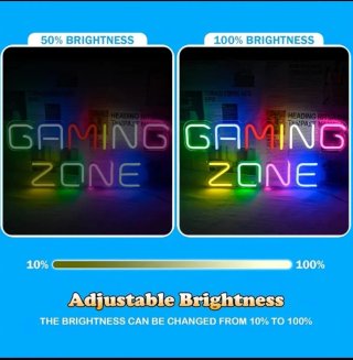 Lampada Neon LED "GAMING ZONE"