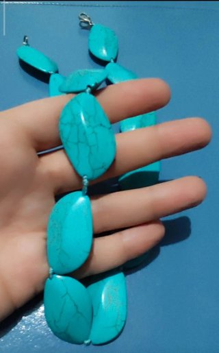 Collana pasta di turchese