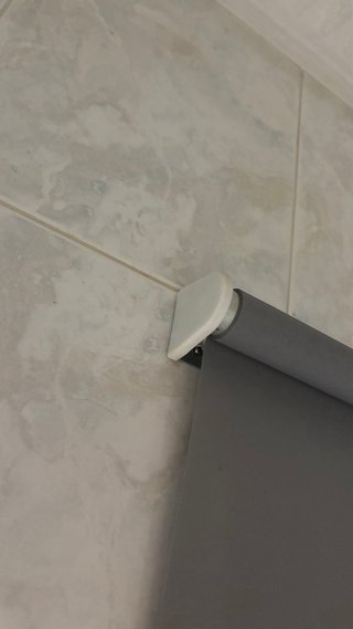 Estor gris de tela