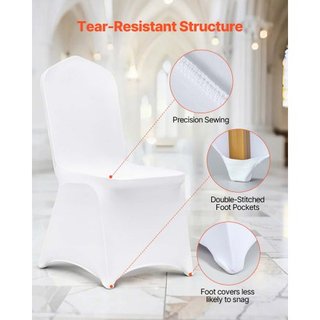 Cubiertas de Silla Plegable de Spandex Elástico, Cubierta de Silla Ajustable Universal, Fundas Protectores Lavables y Removibles, para Bodas, Vacaciones, Banquetes, Fiestas, Celebraciones, Comedor...