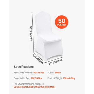 Cubiertas de Silla Plegable de Spandex Elástico, Cubierta de Silla Ajustable Universal, Fundas Protectores Lavables y Removibles, para Bodas, Vacaciones, Banquetes, Fiestas, Celebraciones, Comedor...