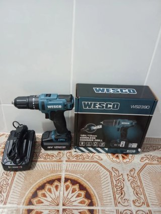 Taladro a batería WESCO 18V