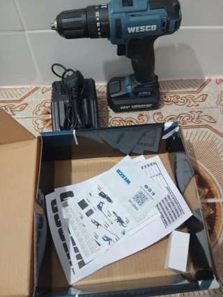 Taladro a batería WESCO 18V