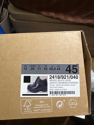 Scarpe Zara Uomo Nero